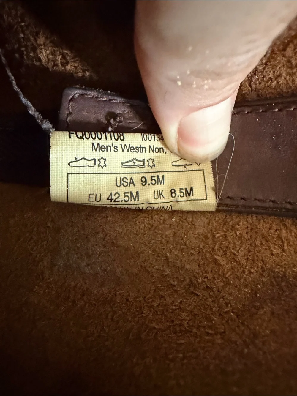 Rocky Men’s 9.5 brown leather midcalf round toe pull on comfort work boots